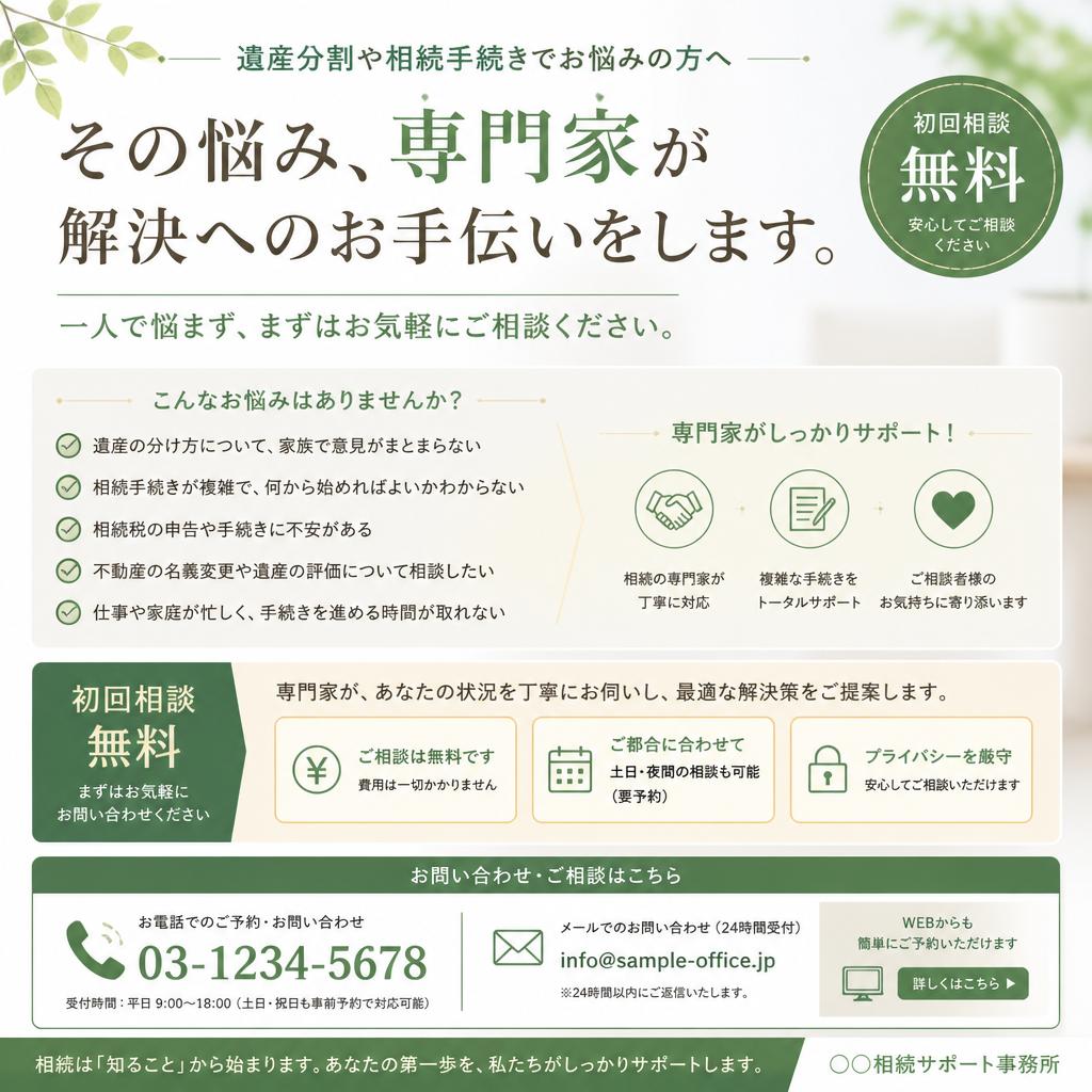 今すぐ専門家に相談しましょう