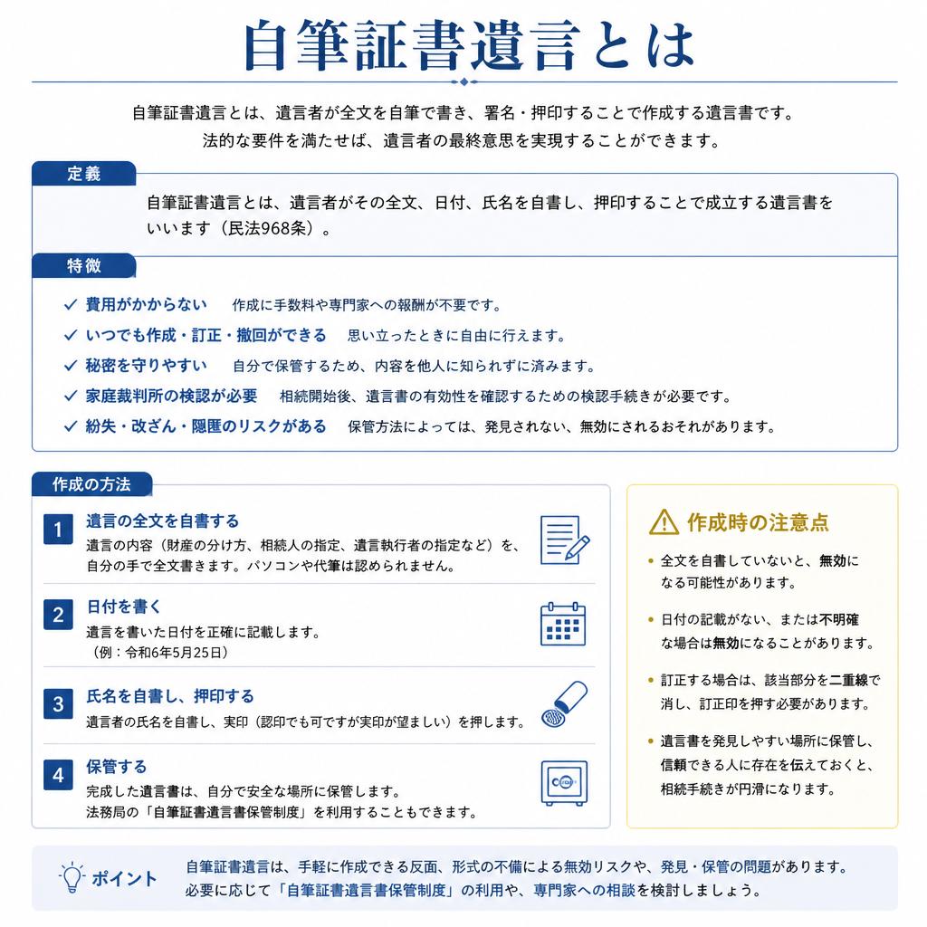 2. 自筆証書遺言の基本