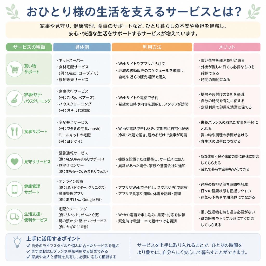 生活支援サービスの利用方法