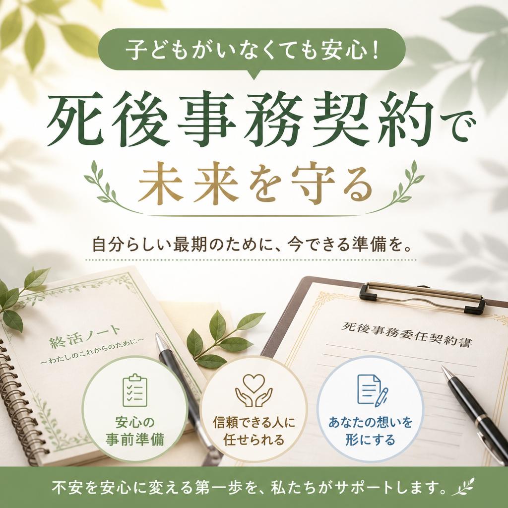 子どもがいなくても安心！死後事務契約で未来を守る