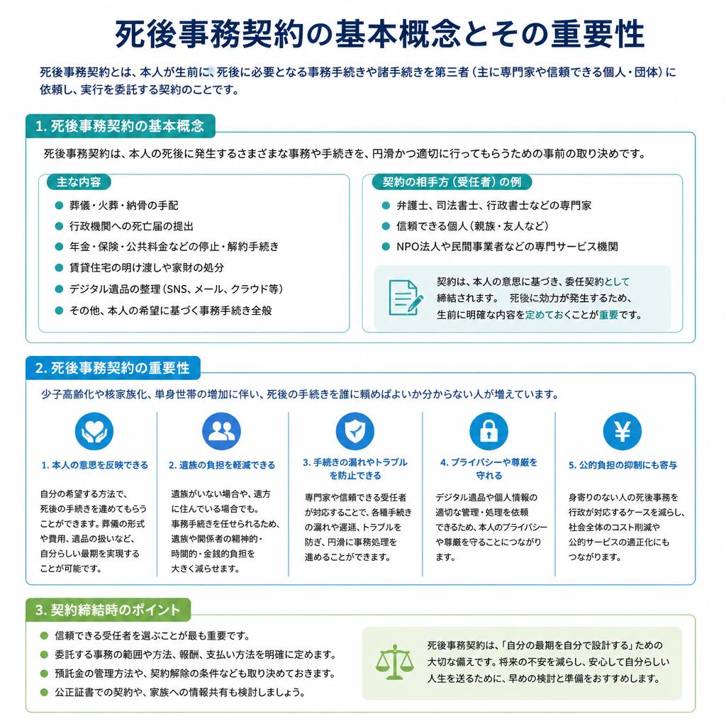 2. 死後事務契約とは？