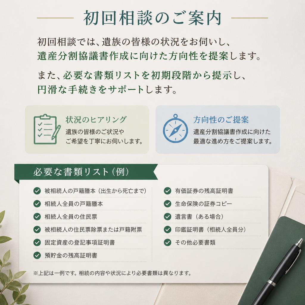 初回相談で何ができる？